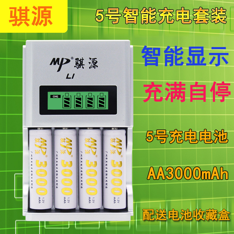 骐源 5号充电电池 智能套装 3000MAH 话筒 鼠标 玩具 镍氢充电池