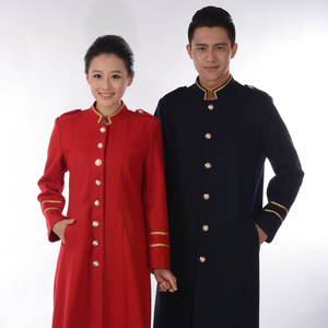 酒店工作服 span class=h>男 /span>女礼宾服长款 迎宾礼服 前台行李