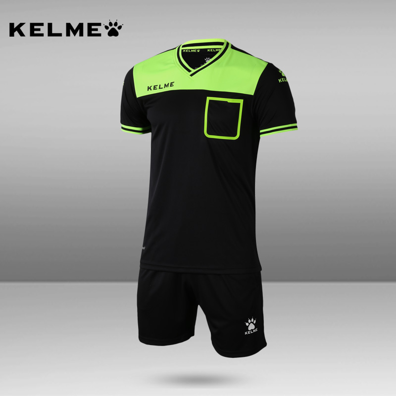 卡尔美足球裁判服足球套装短袖KELME专业足球比赛裁判装备K15Z221
