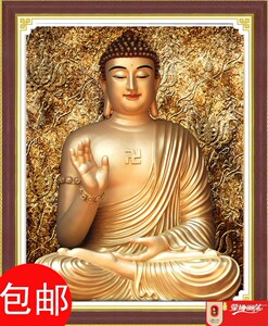 佛教如来佛十字绣南摩本师释迦牟尼佛 span class=h>钻石 /span>画