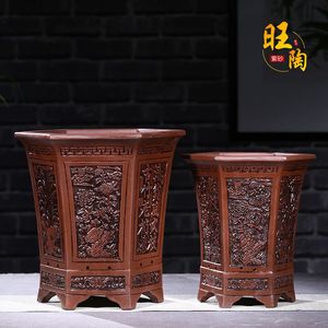 陶瓷仿古花盆图片