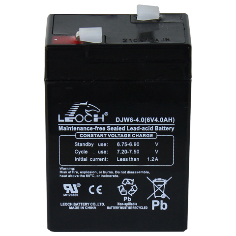 电子秤电瓶 LEOCH DJW6-4.0 6V 4AH 电子称专用蓄电池
