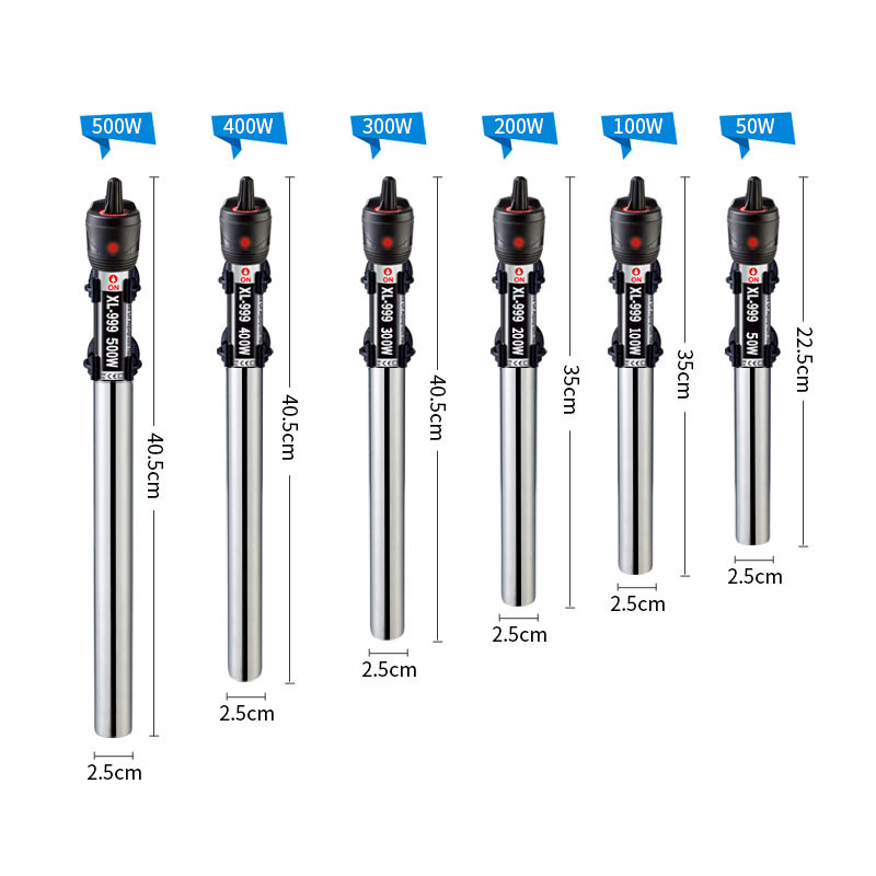 水族用品加热棒鱼缸水族箱防爆不锈全钢温控加温棒300w-500w包邮