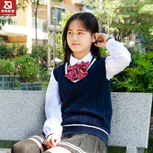 日本高中校服学院风英伦学生毛衣背心班服jk span class=h>制服/span