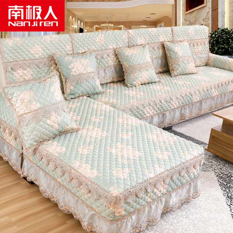 欧式沙发垫四季通用布艺防滑坐垫简约现代沙发套全包萬能套罩全盖