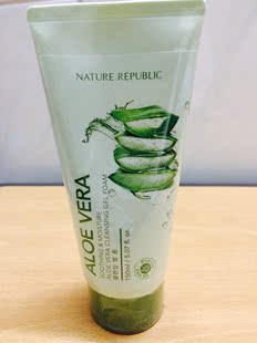 港代aloe vera自然乐园芦荟补水保湿深层清洁乳洗面奶150ml