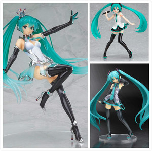 国产初音未来miku角色主唱初音萌娘赛车女郎初音手办公仔摆件模型