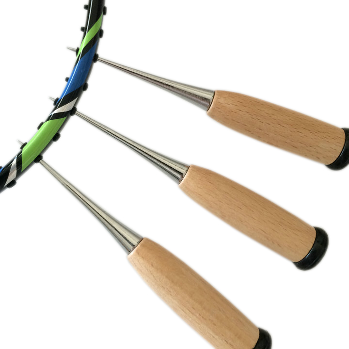 羽毛球拍网球拍 穿线机拉线机 工具 配件原木柄线锥 拉线机锥子