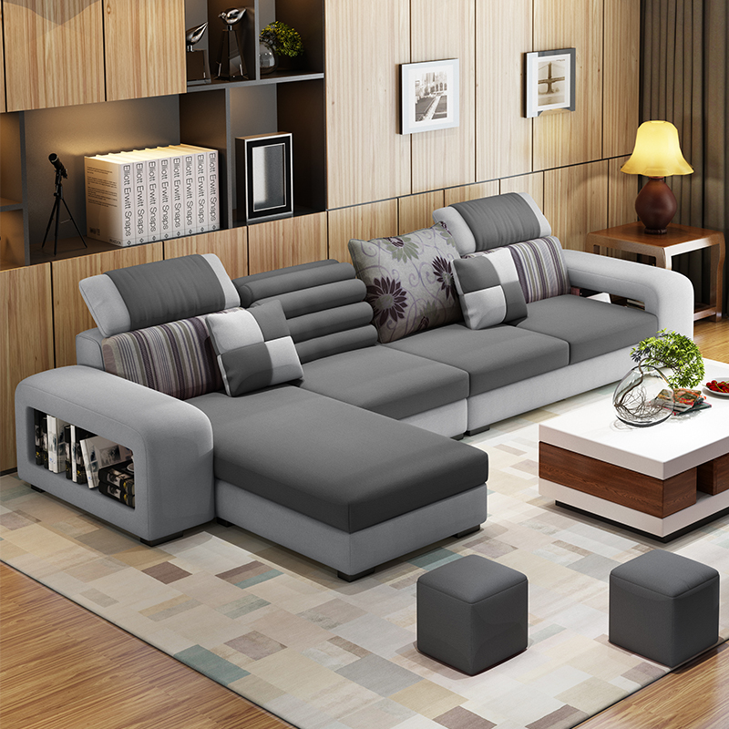 布艺沙发客厅整装组合科技布沙发小户型布沙发现代简约经济型家具