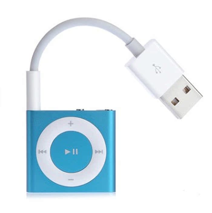 卡博斯苹果ipod shuffle34567代数据线 MP3充电器USB线细语小夹子