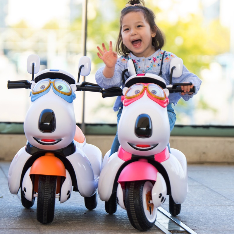 儿童电动摩托车带摇摆三轮车小孩充电玩具宝宝电瓶童车可坐人大号