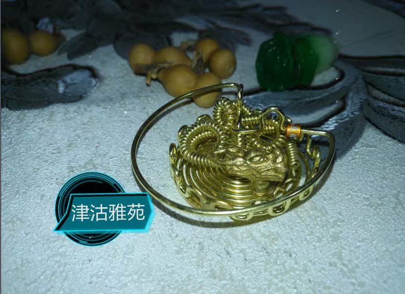 名家孙氏1.5粗黄铜盘龙簧蝈蝈罐盘龙精品矮罐子款弹簧铜胆胆簧