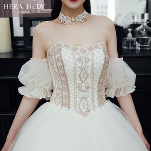 class=h>婚纱 /span>礼服2018新款冬新娘结婚 span class=h>抹胸 