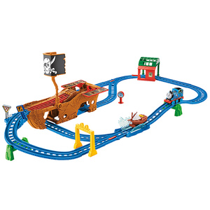 托马斯电动小火车系列之迷失宝藏航海轨道套装cdv11 早教玩具