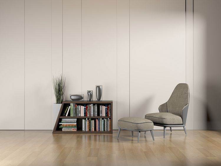 a24空白墙壁面墙贴单人椅壁饰墙衣室内客厅沙发家具背景图片素材