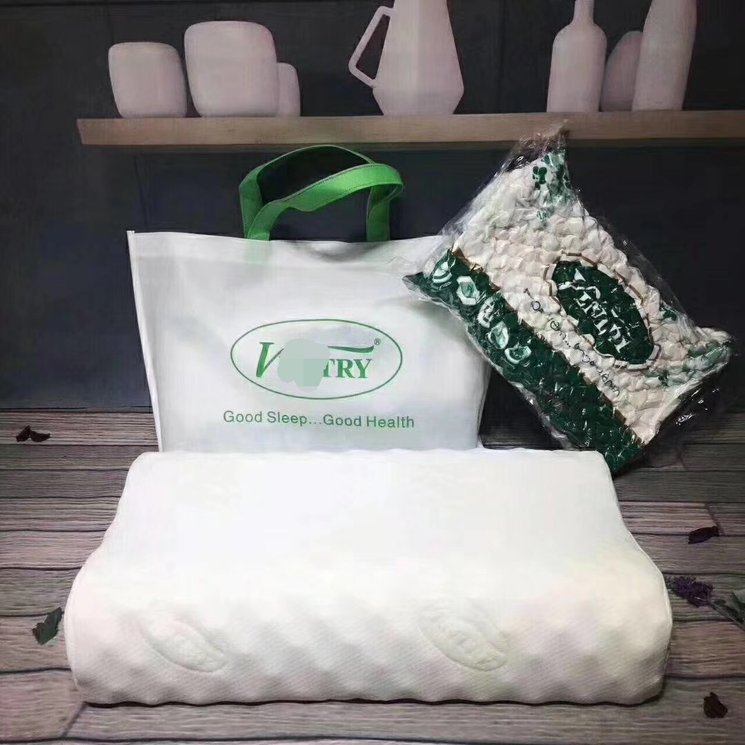 金橡树泰国天然乳胶枕头枕芯正品成人橡胶乳胶颈椎枕护颈枕按摩