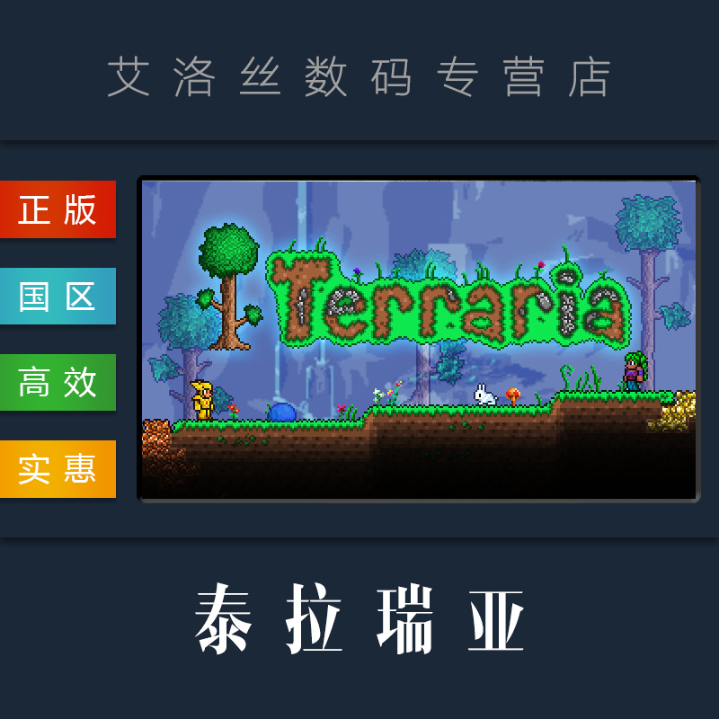 PC中文正版 steam 平台 国区 沙盒 联机 游戏 泰拉瑞亚 Terraria