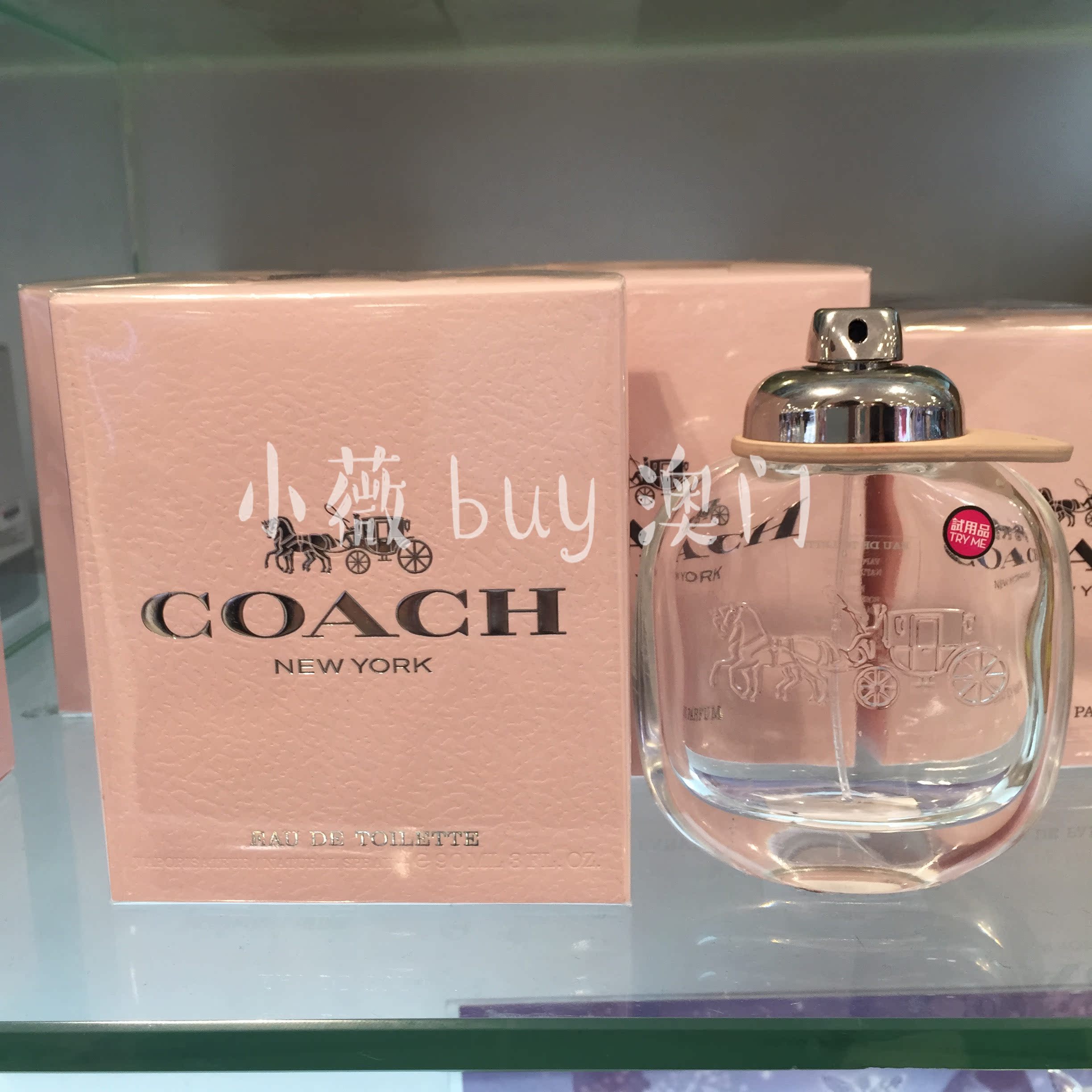 澳门代购 coach/蔻驰 new york纽约时尚清新淡香水edt30/60/90ml