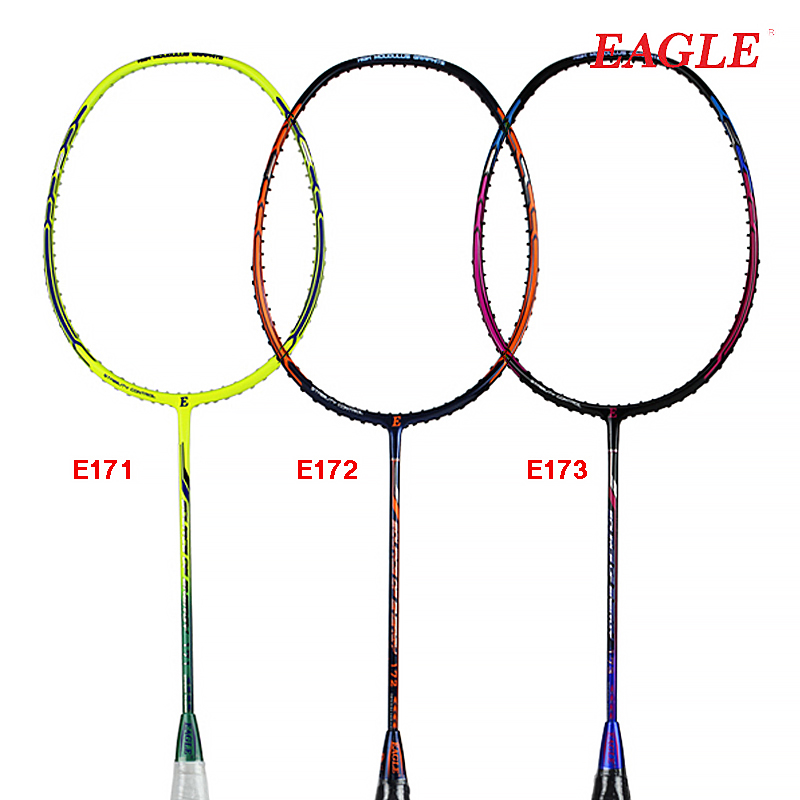 鹰牌EAGLE正品新品 全碳素羽毛球拍高磅耐打E171_172_173特价包邮