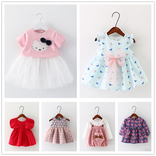 0-1周岁女宝宝连衣裙女童夏季短袖公主裙子婴幼儿童装0-1-2-3半岁