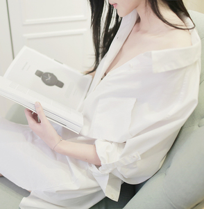 白衬衫女睡衣中长款性感棉价格