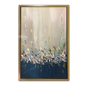 玄关装饰画简约抽象走廊过道客厅北欧大幅油画竖美式艺术手绘油画
