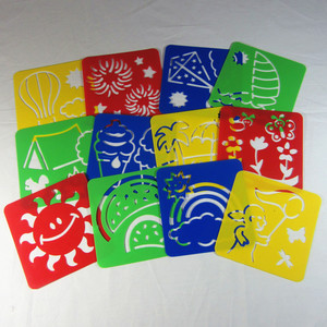 儿童益智早教diy绘画玩具 孩子学画画入门用品 画图模板夏天系列
