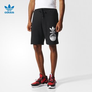 adidas 阿迪达斯 三叶草 男子 短裤 黑 BP8939篮球裤