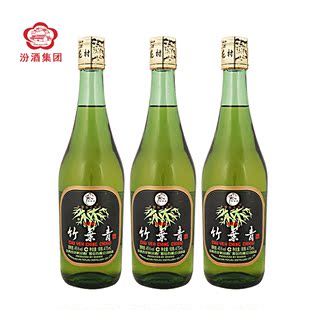 山西杏花村 汾酒 45度玻璃瓶竹叶青酒 475ml 三瓶装 清香型 玻竹