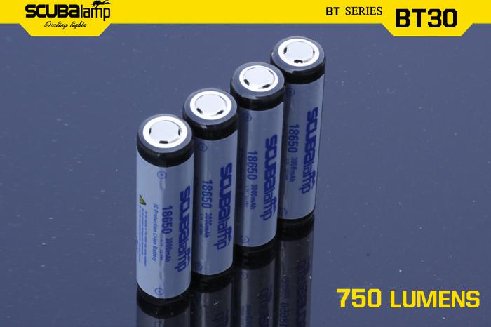 SCUBALAMP 18650电池 PV52手电筒电池 RD75手电电池，4节电池价格
