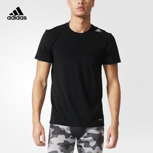 adidas 阿迪达斯 训练 男子 短袖T恤 黑 AI3353短袖男