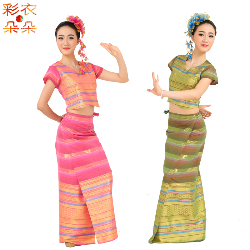 彩衣朵朵装短袖傣族服装云南民族服饰泼水节筒裙服饰舞台装女装