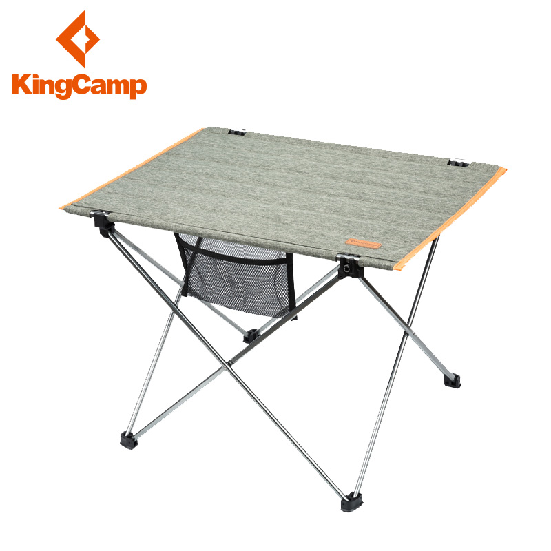 KingCamp户外折叠桌布面桌子便携式超轻野餐便携铝合金折叠桌椅