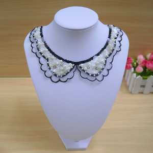 class=h>钉珠 /span>镶钻领花假领子衣服diy衣领装饰品配件