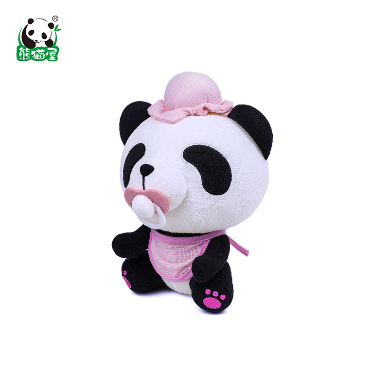 熊猫屋panda house奶嘴嘟嘟熊猫公仔毛绒玩具可爱布娃娃儿童礼物