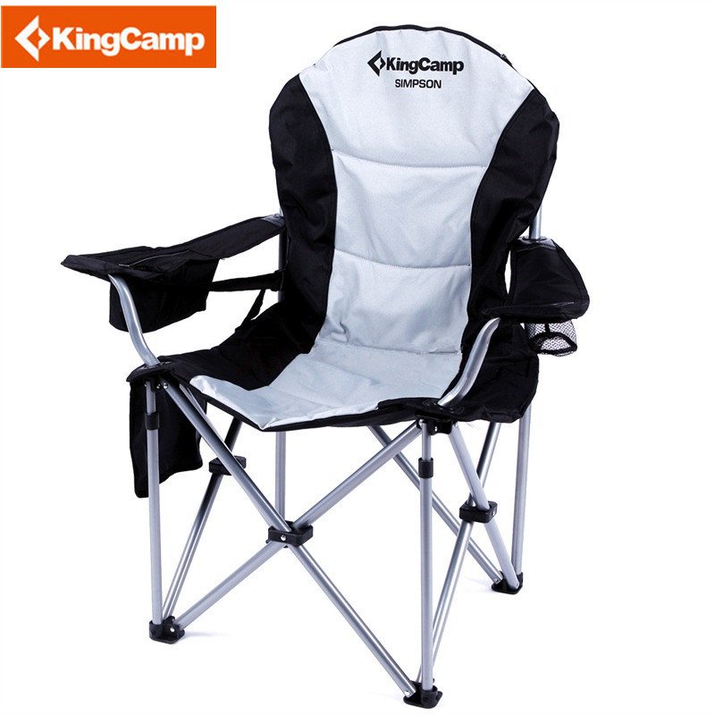 kingcamp椅子户外家具 铁管豪华扶手椅折叠椅导演椅沙滩椅 KC3888