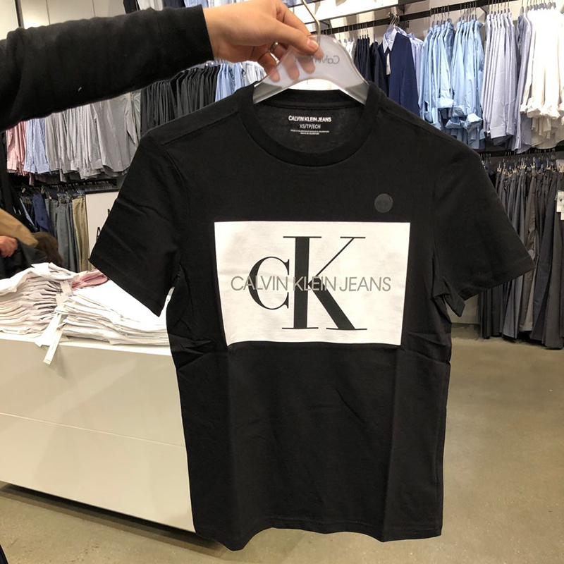19夏新款 纽约大宝 Calvin Klein Jeans/CK 男士圆领撞色短袖T恤