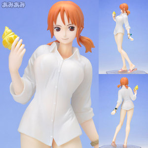 正版 pop 剧场版 强者世界 娜美 白衬衫 日版  span class=h>手办 