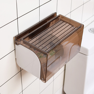 class=h>纸巾盒 /span>家用挂壁式盒子创意卫生间多功能防水无痕厕纸