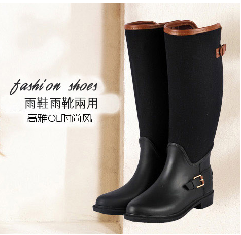 晴雨靴西班牙品牌M @D系列橡胶雨鞋雨靴胶鞋水鞋女时尚款雨靴