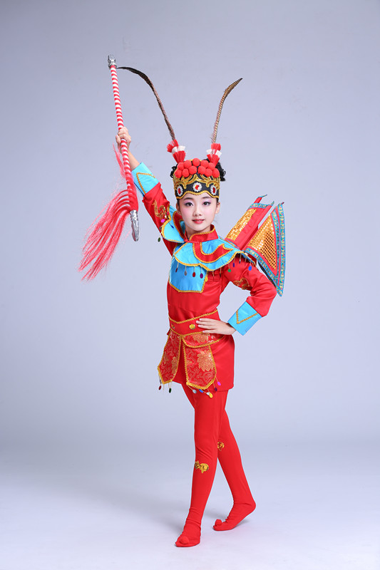 儿童戏服第九届小荷风采《刀马旦》武生花木兰穆桂英戏曲演出服装