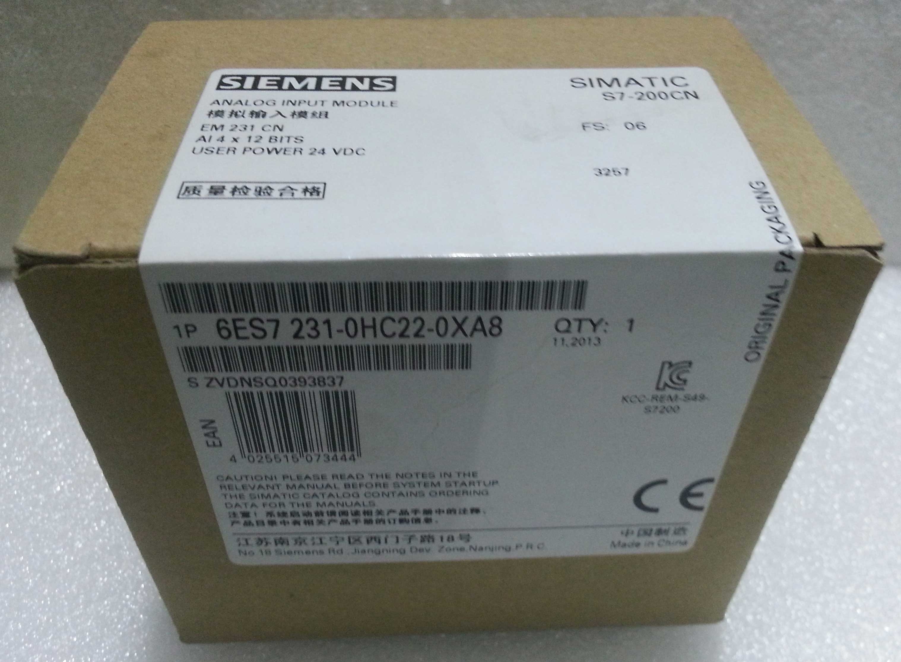 上海 ￥( 0折) 淘宝 西门子 6es7 288-3am03-0aa0型模拟量输出模块 已