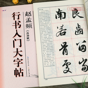 中国书法入门教程 罗培源编著 赵体行书毛笔书法临摹 span class=h>