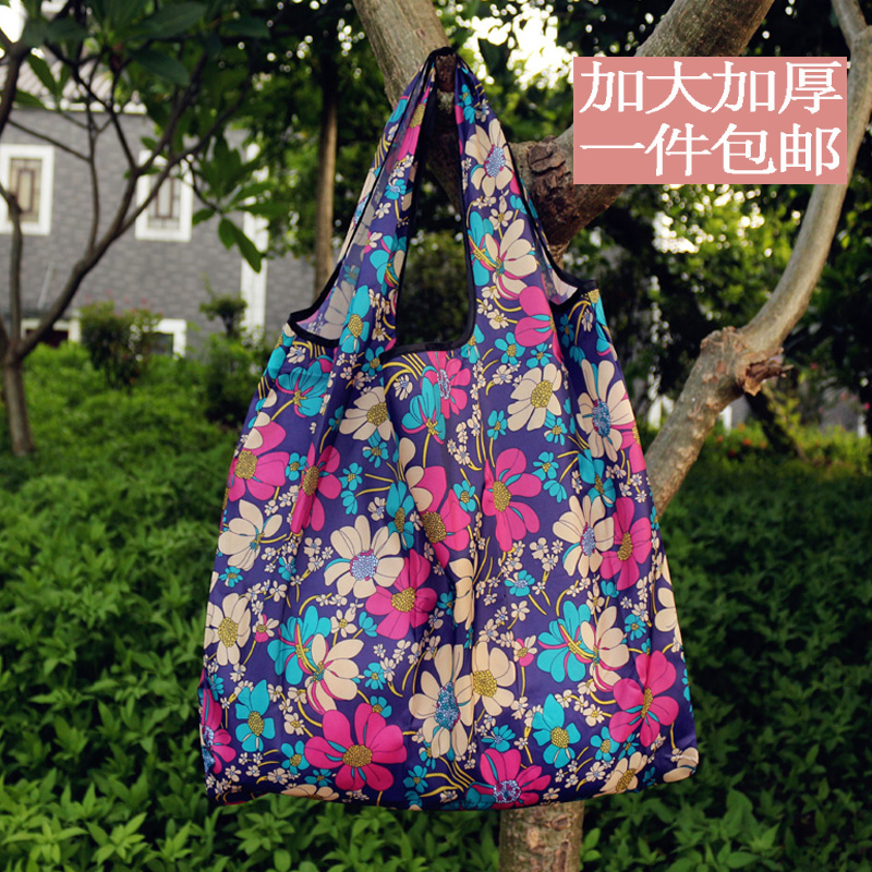 日本旅行可折叠购物袋轻防水单肩便携大号加厚手提买菜包环保超市