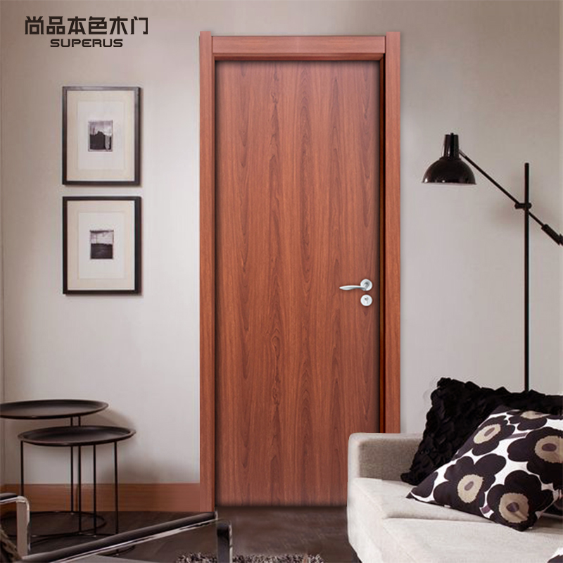 尚品本色木门实木复合生态门室内门卧室门套装门家用门定制门9051
