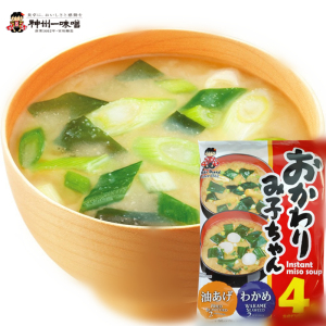 日本调味品 span class=h>神州 /span>一味增汤速食味噌汤黄豆酱大