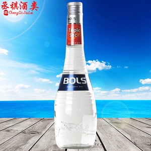 波士白橙皮味力娇酒 白香橙 白橙皮酒调酒 利口酒 bols 700ml