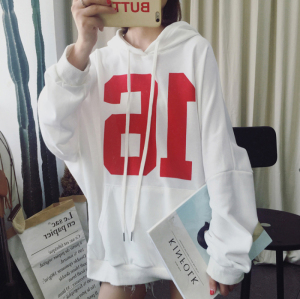 春秋新款韩版宽松百搭长袖超火的卫衣女薄款外套学生连帽上衣服潮卫衣女