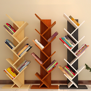 书柜放书桌上的儿童简易学生书架高中生实木办公室放书小型多功能