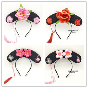 格格 span class=h></p></a>帽子 /span>旗头格格头饰发饰儿童公主帽香妃帽